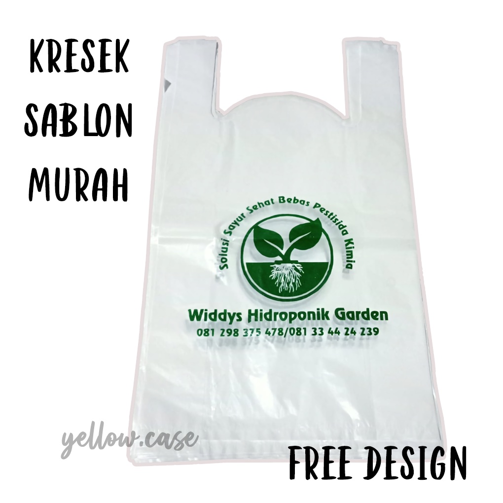 Jual Kresek Tenteng Sablon Free Design Termurah Shopee Indonesia