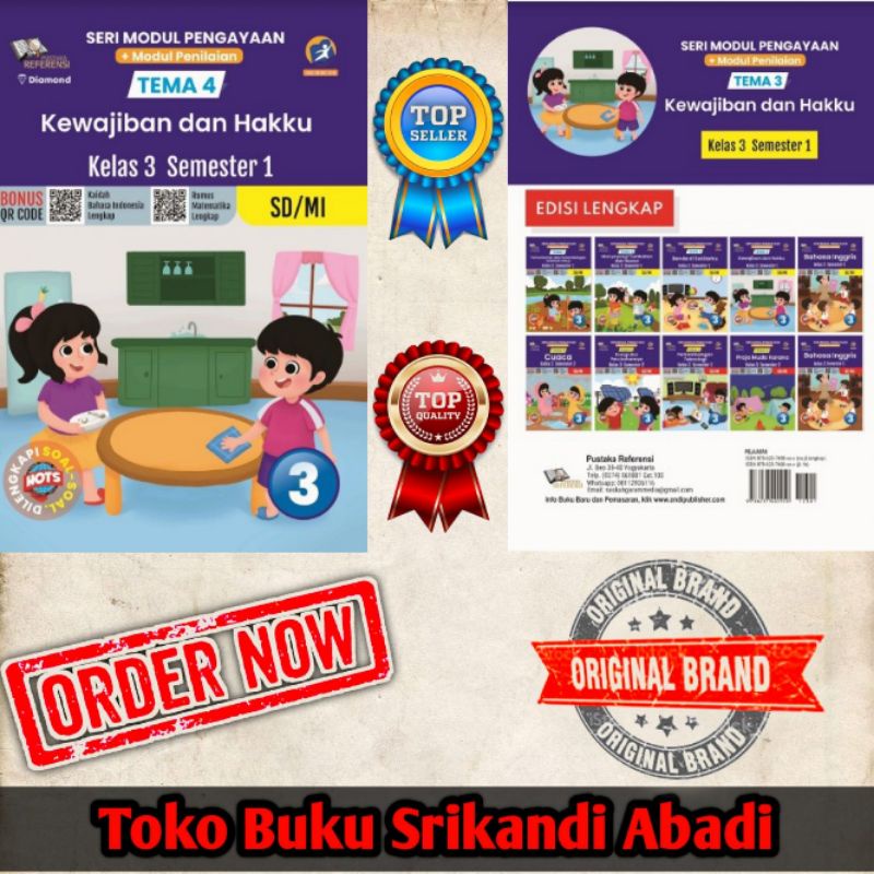 Jual Seri Modul Penilaian Dan Pengayaan Tema Kewajiban Dan Hakku