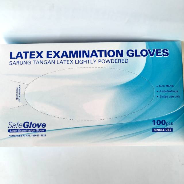 Jual Sarung Tangan Latex Handscoon Latex Examination Safe Gloves