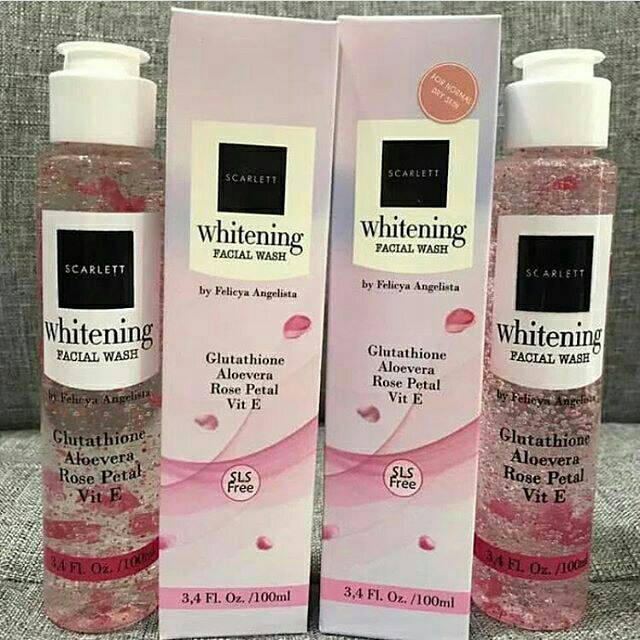 Jual Scarlett Whitening Facial Wash 100 Ml Shopee Indonesia