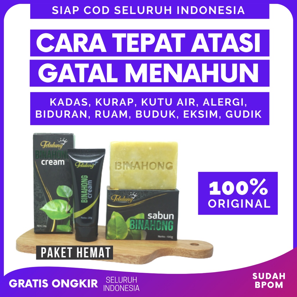 Jual Paket Obat Salep Binahong Cream Gr Sabun Gatal Selangkangan