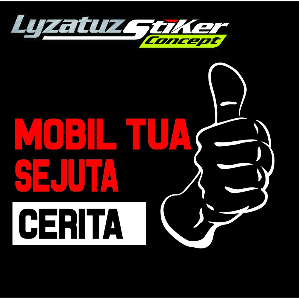 Jual STIKER MOBIL STICKER CUTTING 04 VARIASI KATA KATA BUAT KACA