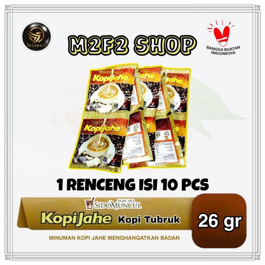 Jual Sido Muncul Kopi Tubruk Jahe Gula Krimer Sachet 26 Gr Kemasan