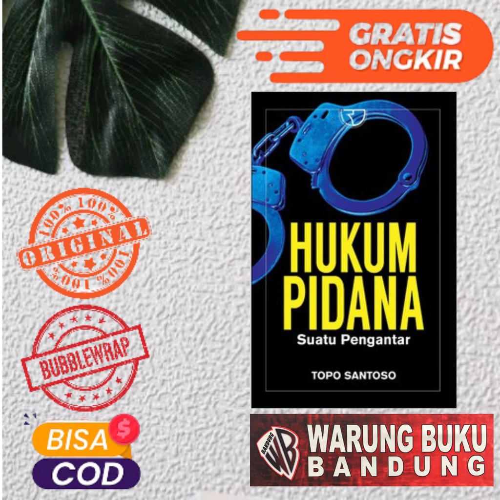 Jual Buku Hukum Pidana Suatu Pengantar Topo Santoso Shopee Indonesia