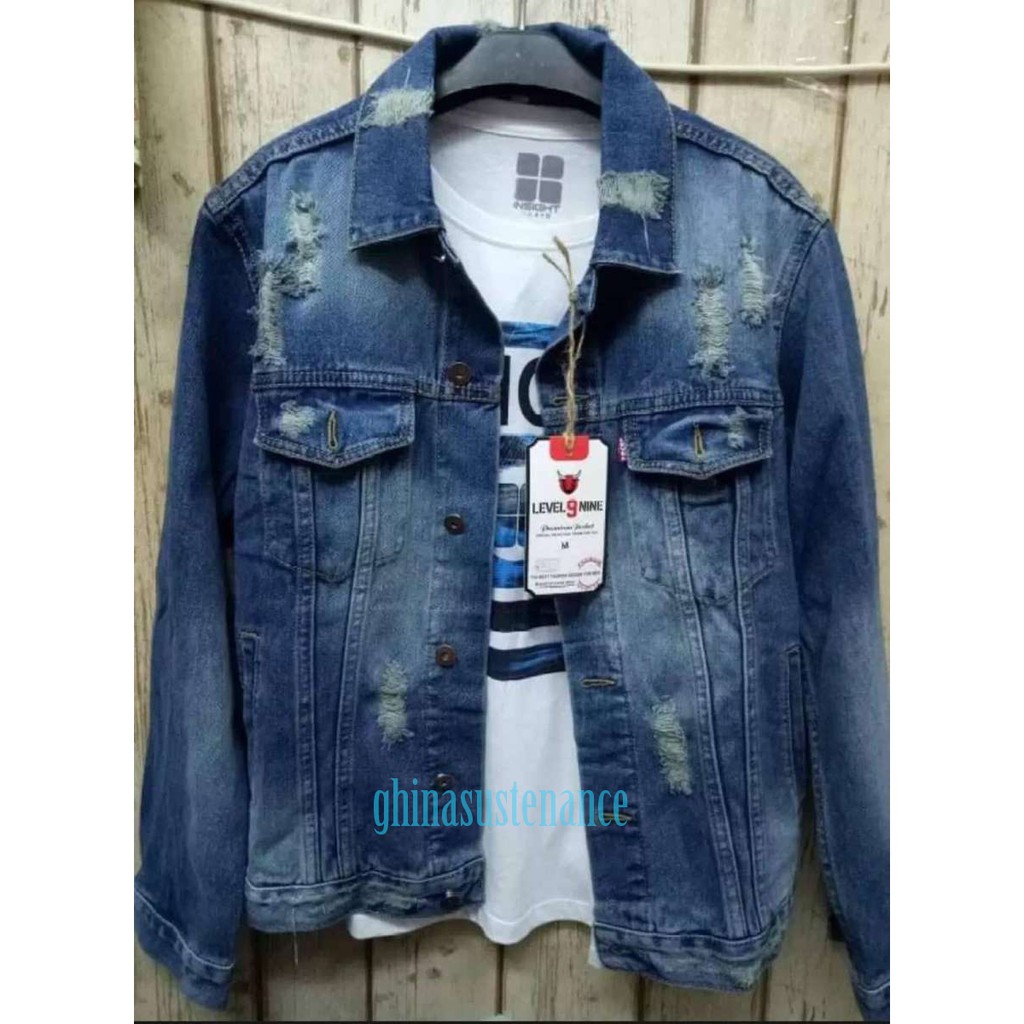 Jual Ghinasustenance Jaket Jeans Pria Sanwash Original Jaket Pria