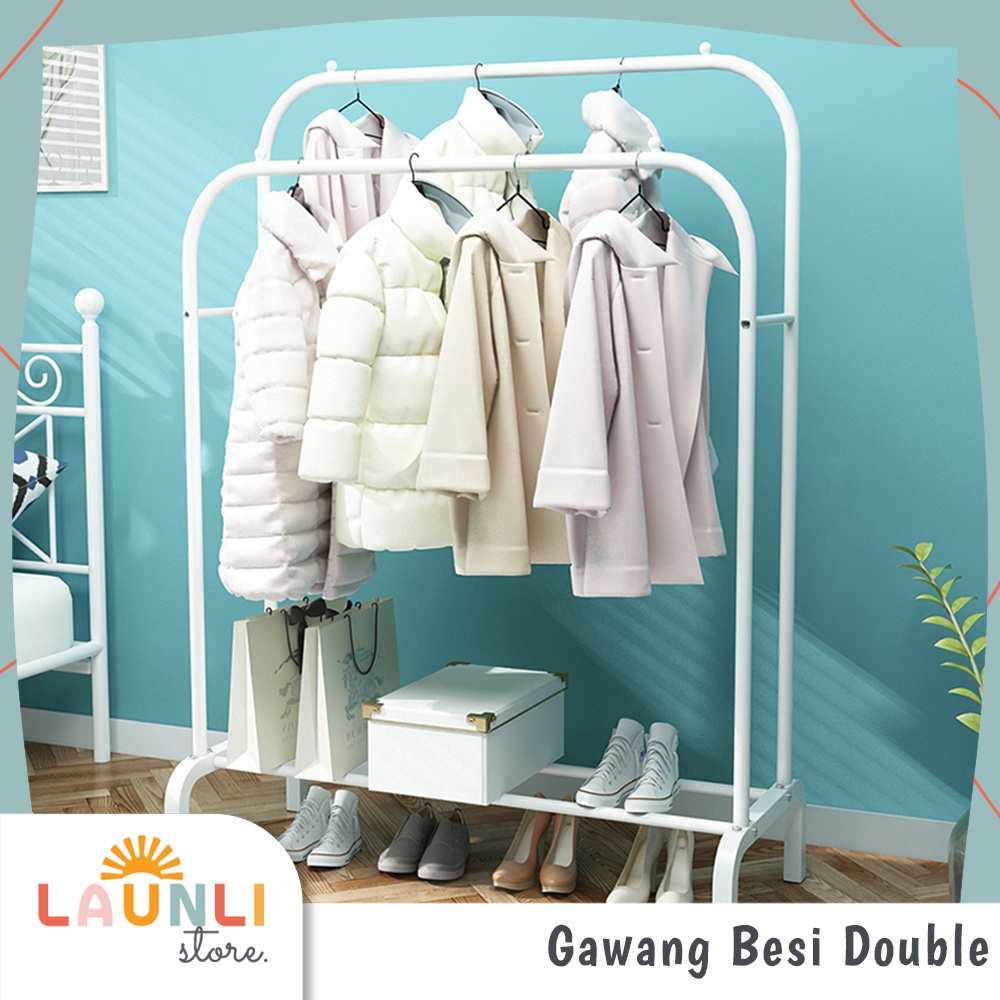 Jual Stand Hanger Baju Gawang Besi 2 1 Tiang Stand Hanger Besi Double