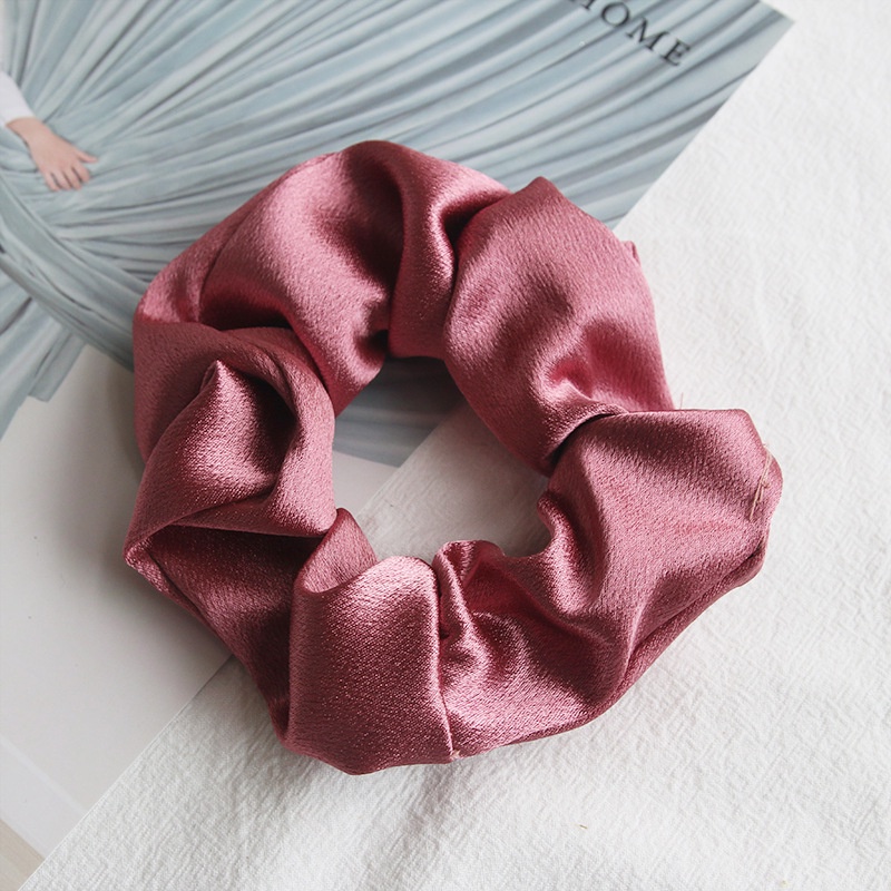 Jual MURMURE ID IKAT RAMBUT SCRUNCHIE CEPOL MODEL SATIN POLOS ELEGAN