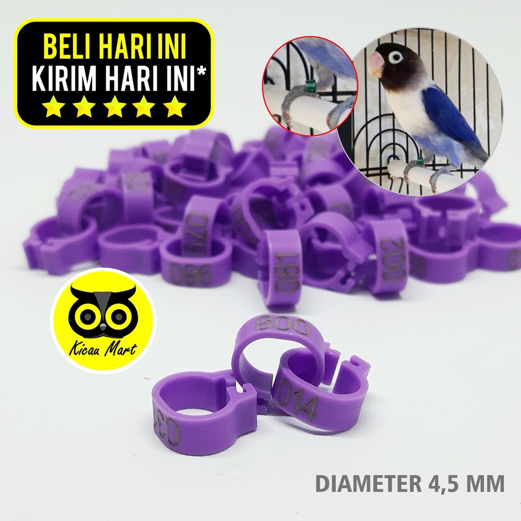 Jual Ring Jepit Mm Mm Pengaman Pengikat Ikat Gelang Kaki Burung