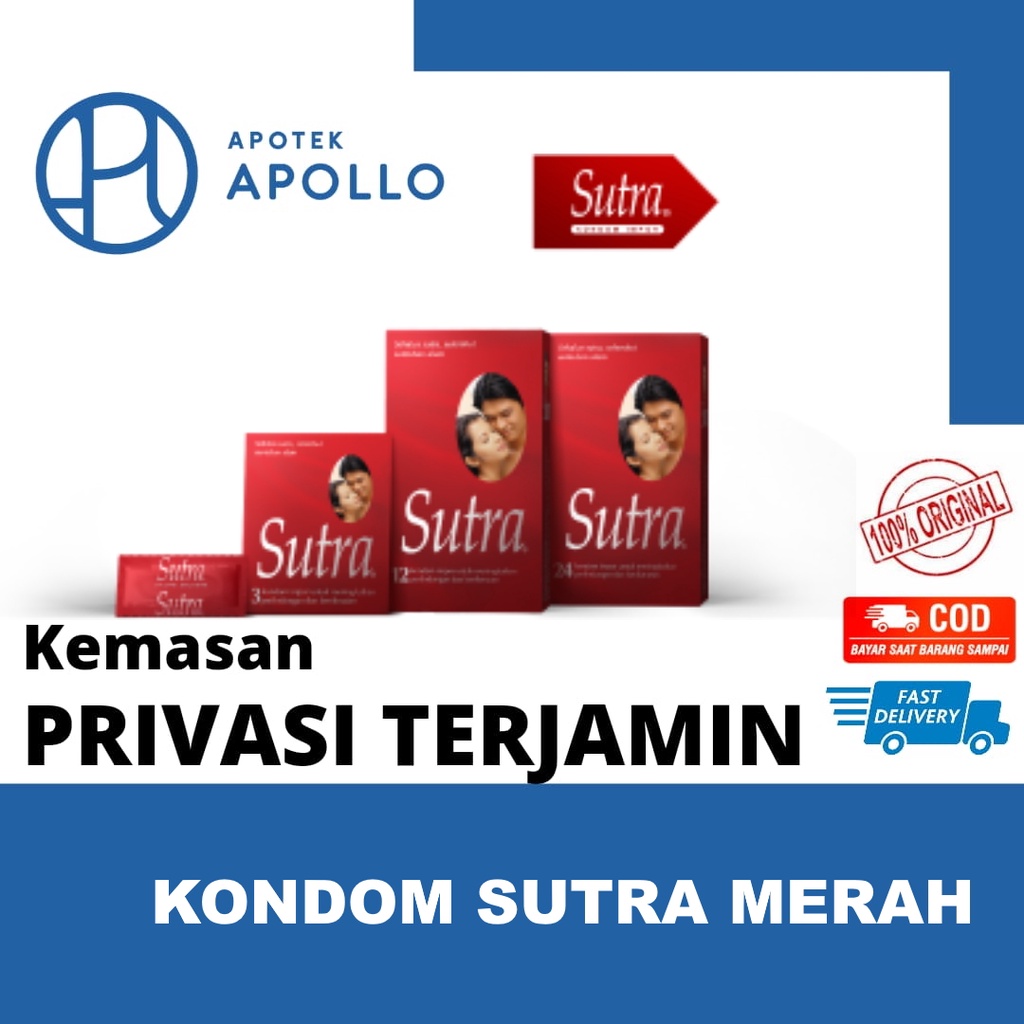 Jual KONDOM SUTRA MERAH PRIVASI ISI 3 12 24 Shopee Indonesia