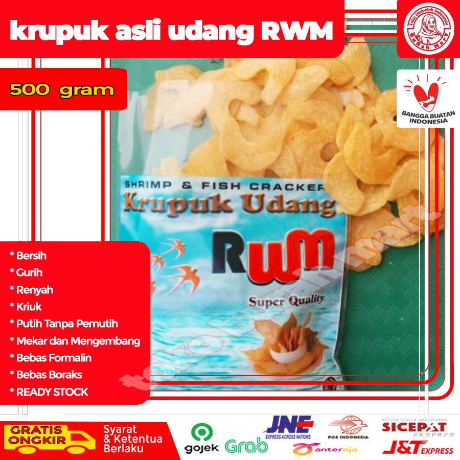 Jual Kerupuk Krupuk Asli Udang Rwm Khas Rengasdengklok Karawang