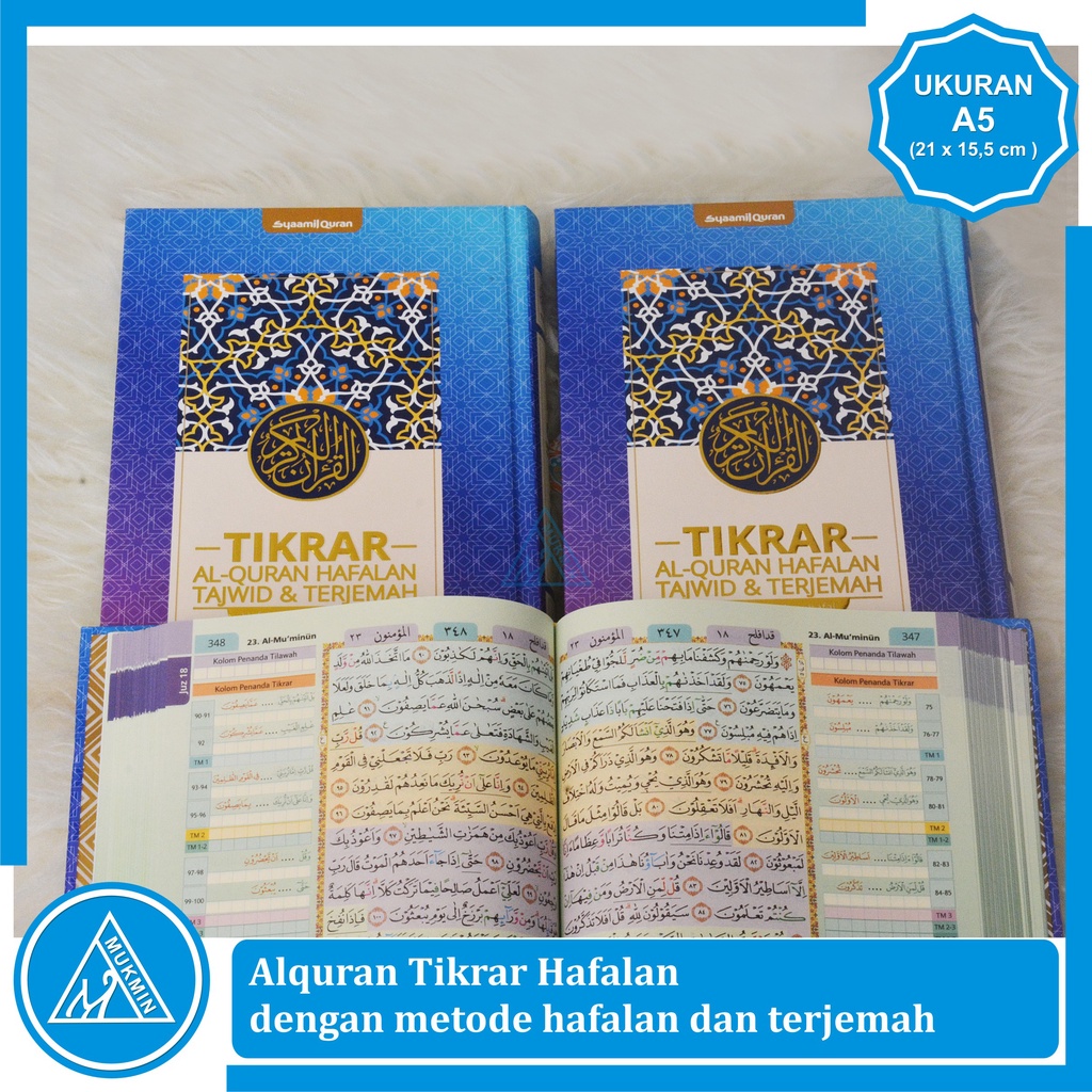 Jual Alquran Hafalan Panduan Warna Tikrar Dilengkapi Tajwid Terjemah