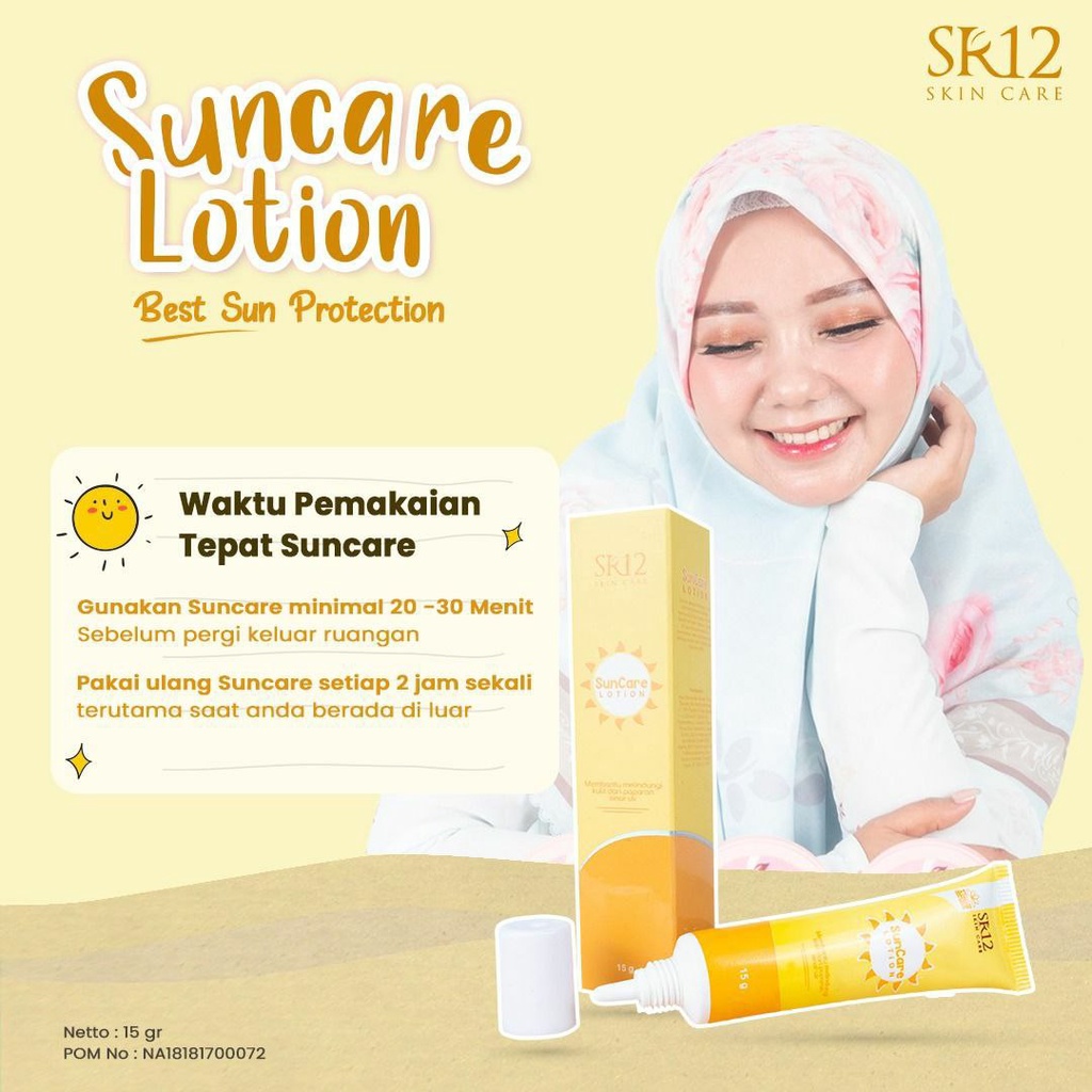 Jual SR12 Suncare Lotion Melembabkan Wajah Melindungi Kulit Dari