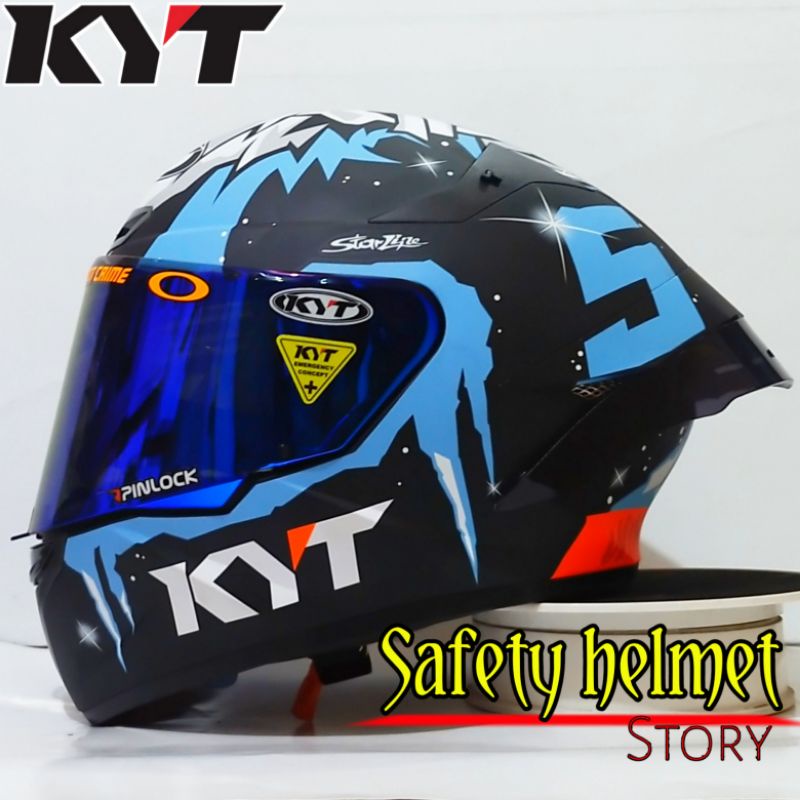 Jual Helm Full Face Kyt TT COURSE Original Jaume Masia Winter Paket