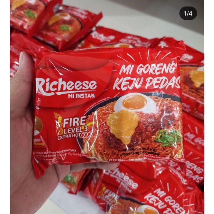 Jual Richeese Mie Goreng Richeese Keju Pedas Level Shopee Indonesia