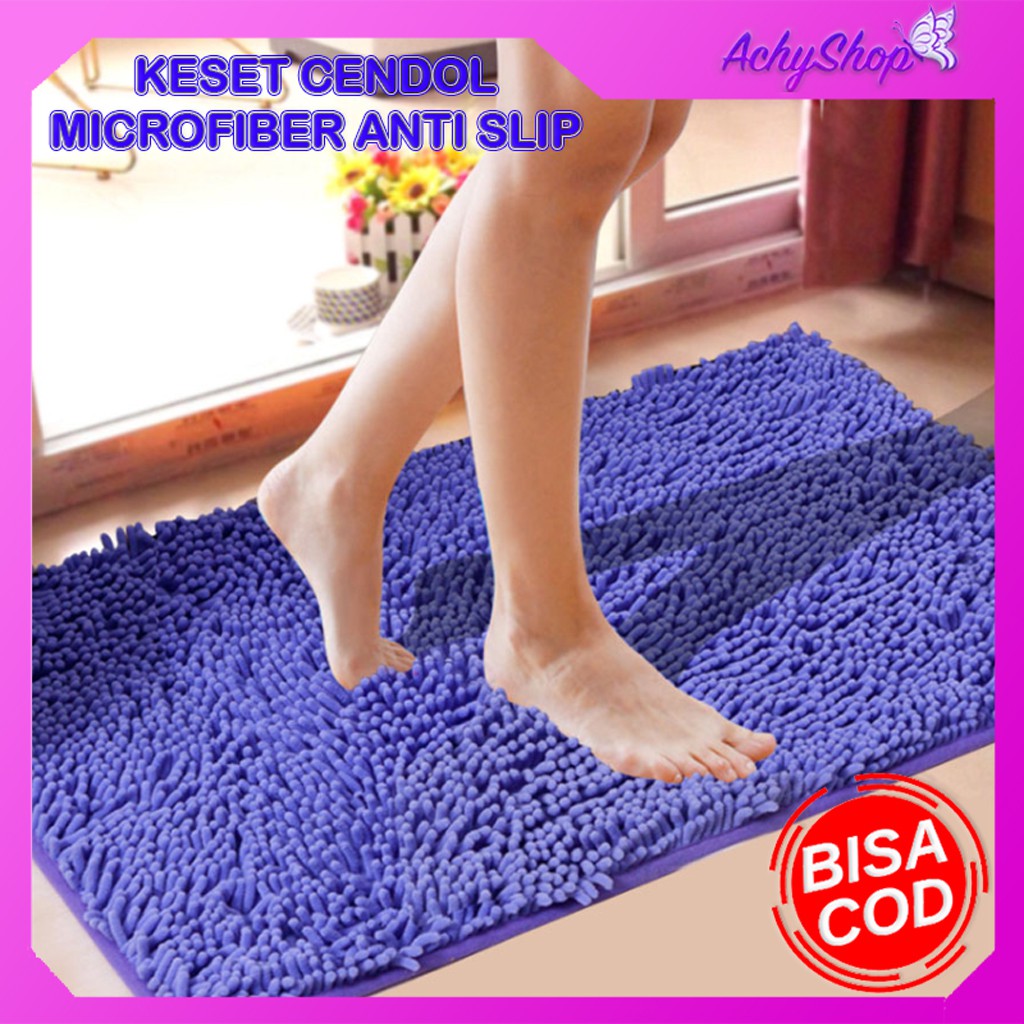 Jual Keset Cendol Microfiber Premium Uk 40 X 60cm Anti Slip Doormat