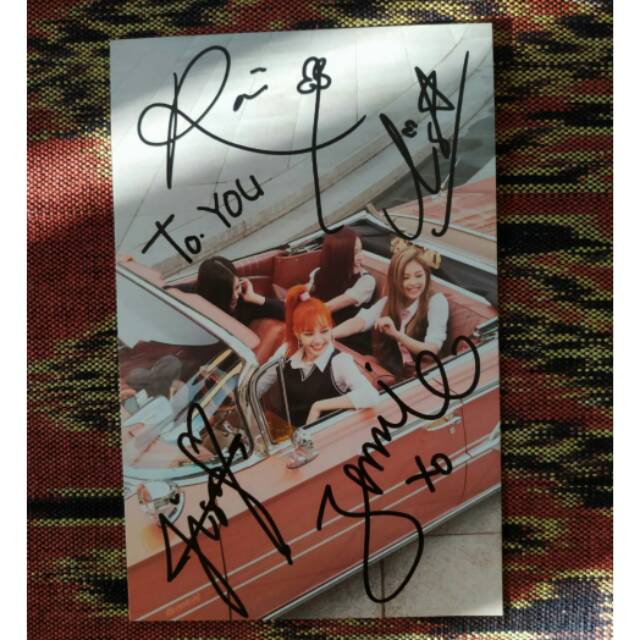 Jual Official Autograph Blackpink Postcard Fansign Shopee Indonesia