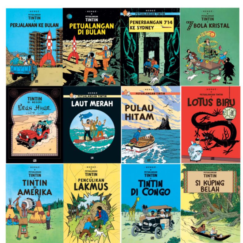 Jual Buku Komik Petualangan Tintin Herge Shopee Indonesia