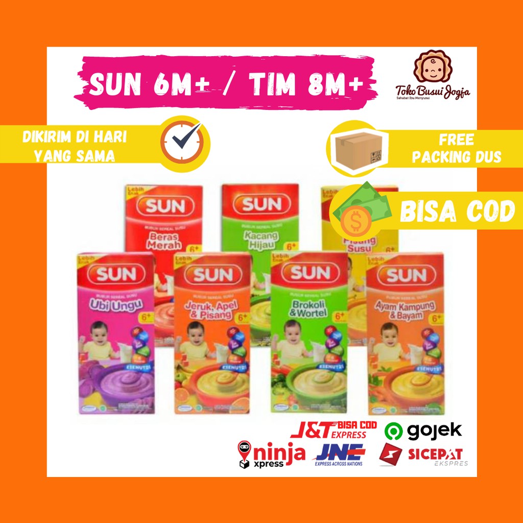 Jual Sun Bubur Sereal Tim Susu Cereal Bayi Mpasi Bulan Kotak G