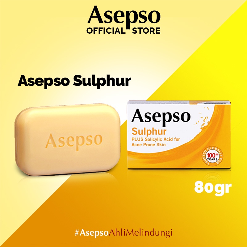 Jual Asepso Sabun Batang Soap Sulphur Gr Shopee Indonesia