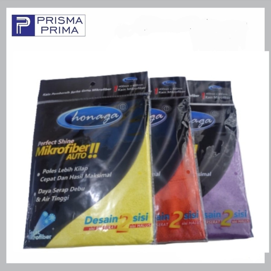 Jual Lap Kain Microfiber HONAGA AUTO Detailing Polish Poles Wax Mobil