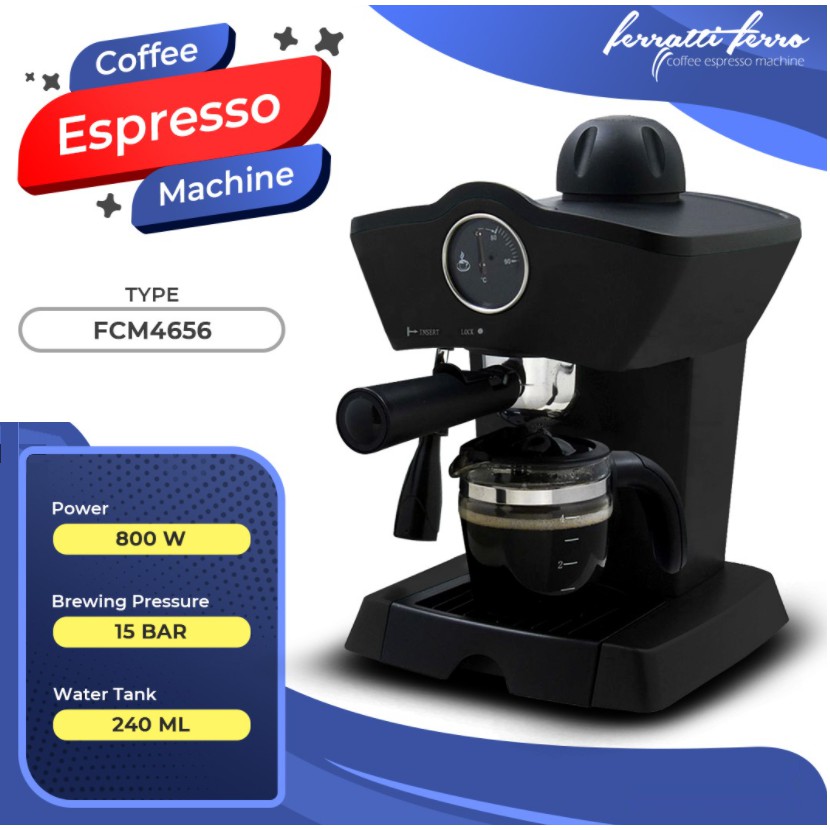 Jual Mesin Kopi Espresso Espresso Machine Ferratti Ferro FCM 4656