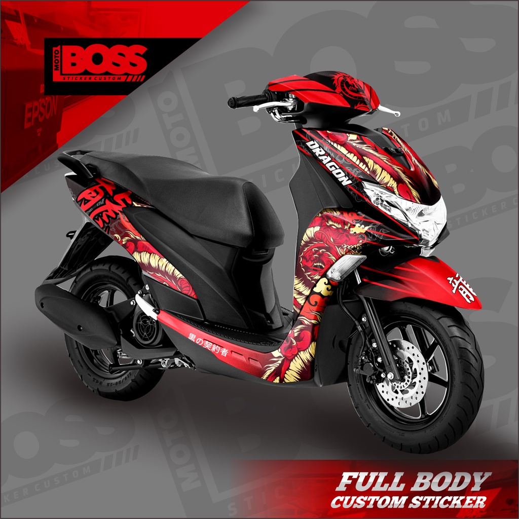 Jual Decal Sticker Yamaha Freego Full Body Stiker Decal Yamaha Freego