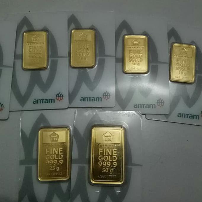 Jual Fine Gold 999 9 1Gr Logam Mulia Emas Batangan Antam Bagus