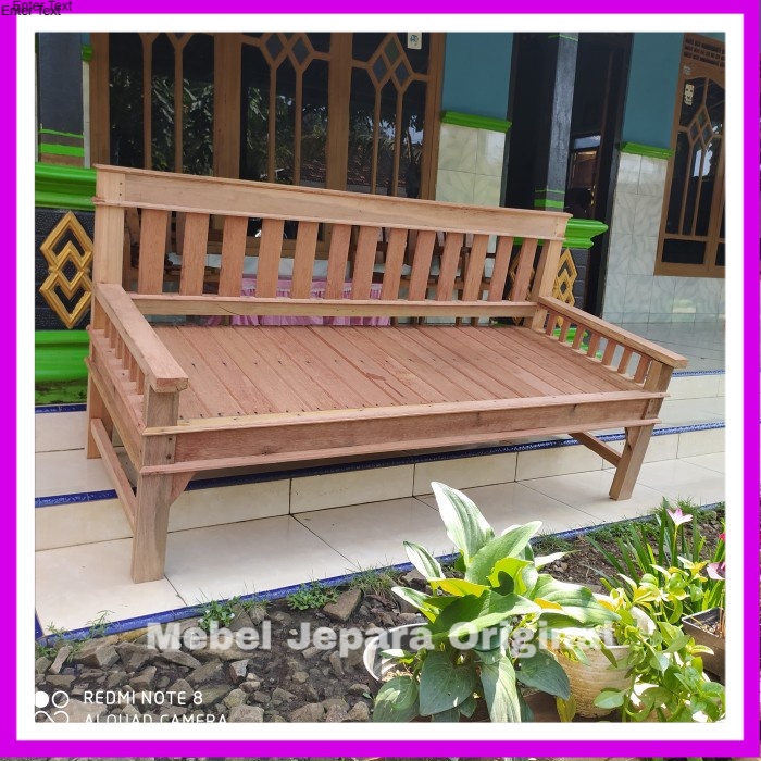 Jual Kursi Taman Kursi Teras Bale Bale Daybed Lincak Kayu Bengkirai