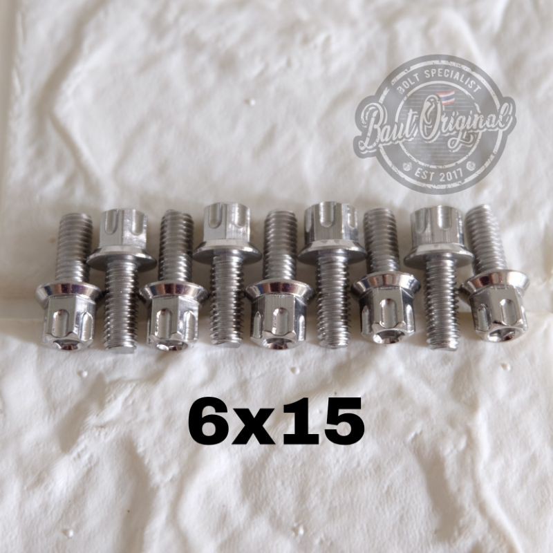 Jual Baut Probolt Gs1 6x15 Mm Stainless New Model Drat 10 Panjang 1 5cm