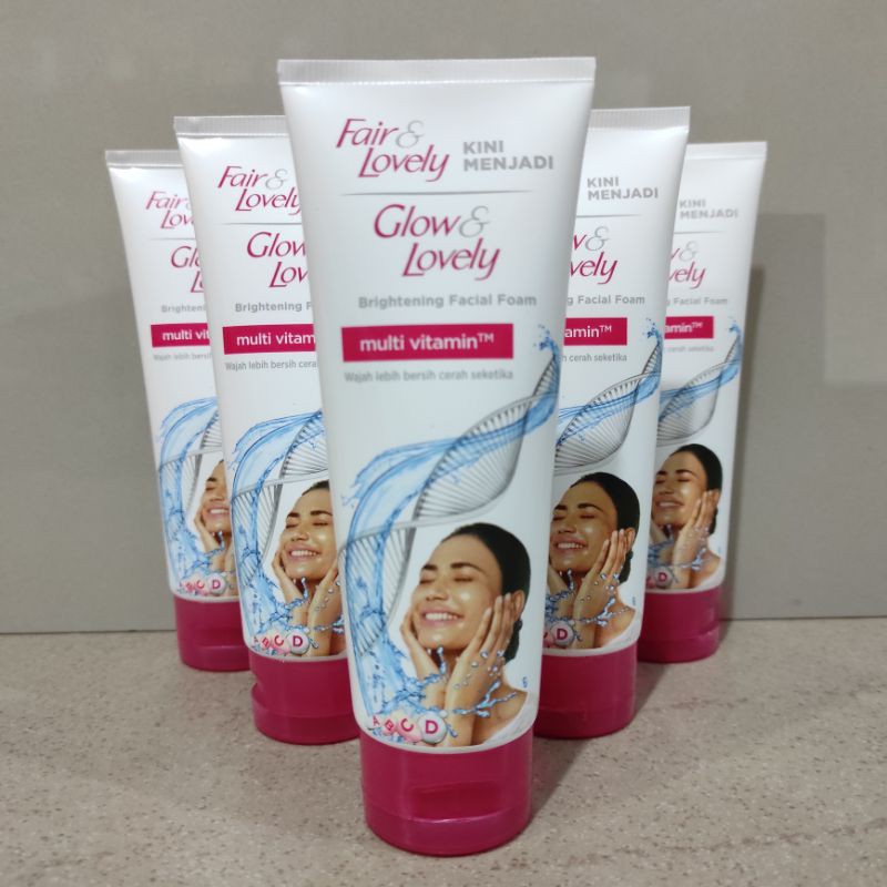 Jual Fair And Lovely Facial Foam Gr Multi Vitamin Pink