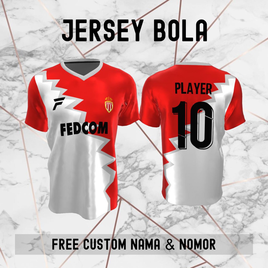 Jual Jersey As Monaco Klub Bola Baju Kaos Custom Nama Dan Nomor