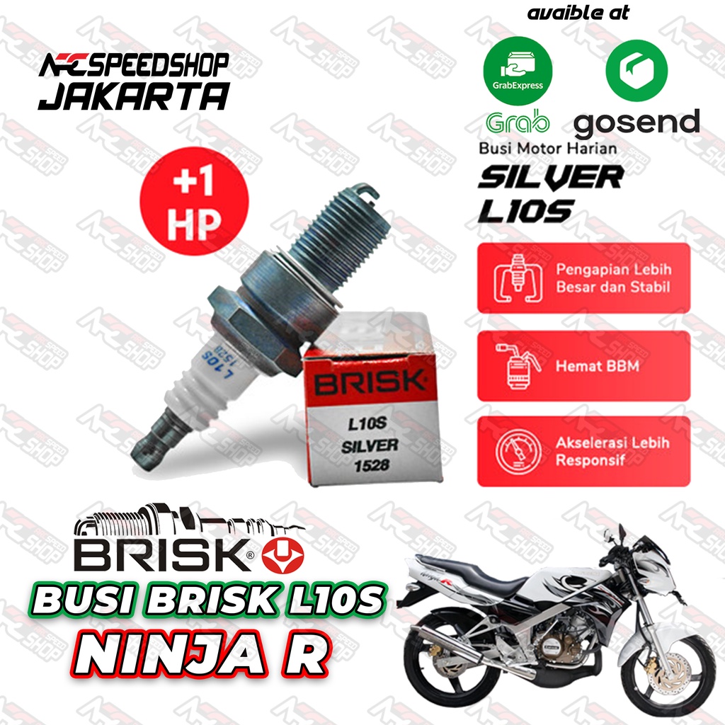 Jual Busi Motor Kawasaki Ninja R Brisk Silver L S Shopee Indonesia