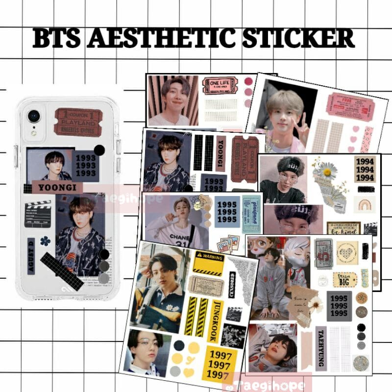 Jual Bts Aesthetic Sticker Case Baca Deskripsi Shopee Indonesia