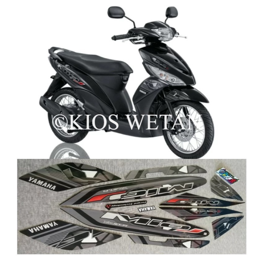 Jual Striping Mio J Hitam Tahun Stiker Lis Standar Ori Yamaha