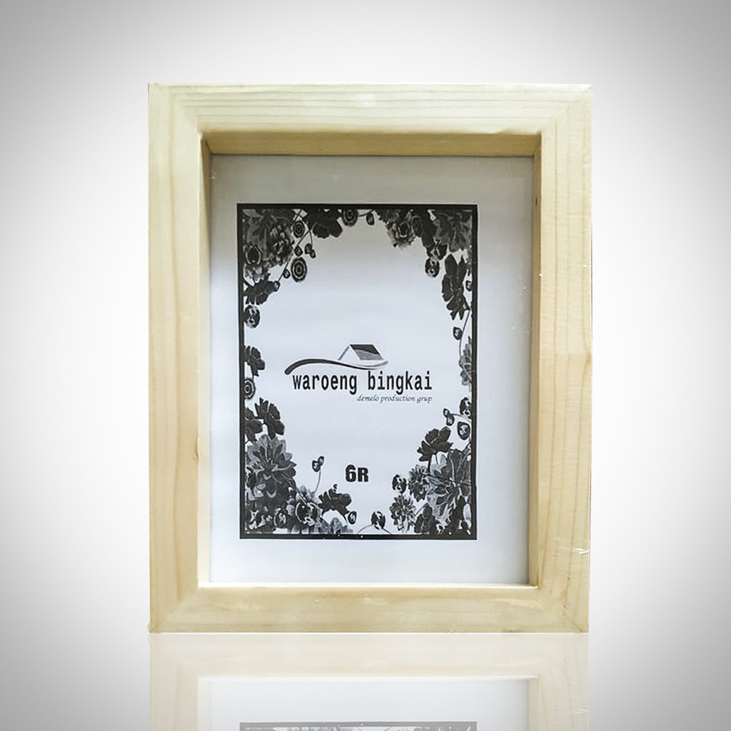 Jual Frame Bingkai Foto Kayu Ukuran R X Cm Jati Belanda Shopee