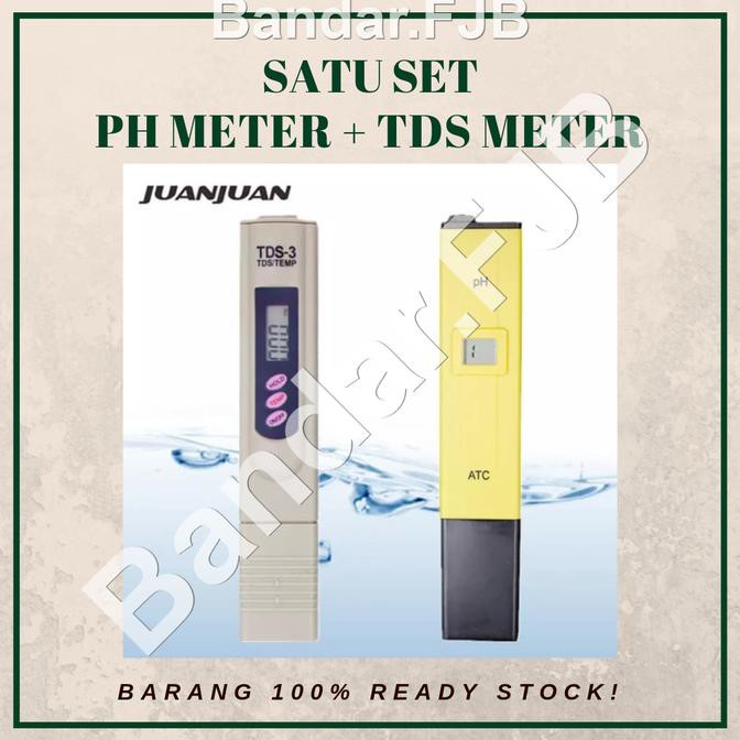 Jual Paket Ph Meter Dan Tds Tester Alat Ukur Uji Kadar Air Hidroponik