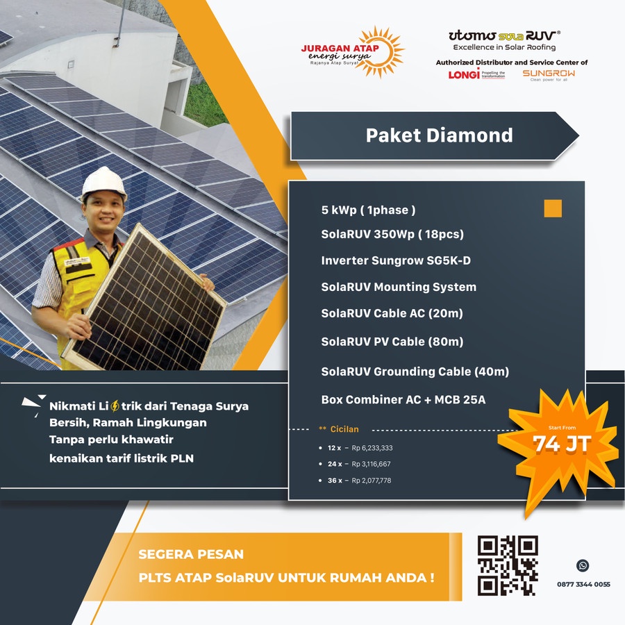 Jual Paket Lengkap Pemasangan Panel Surya Untuk Rumahmu 5 Kwp 3