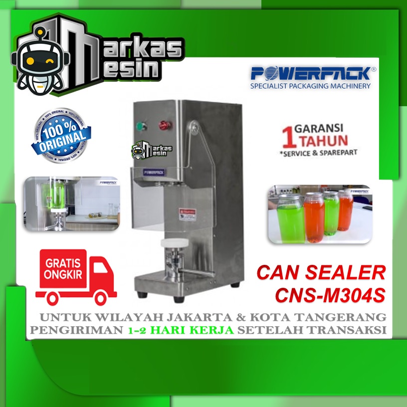 Jual Can Sealer Mesin Penutup Botol Kaleng Powerpack Cns M S