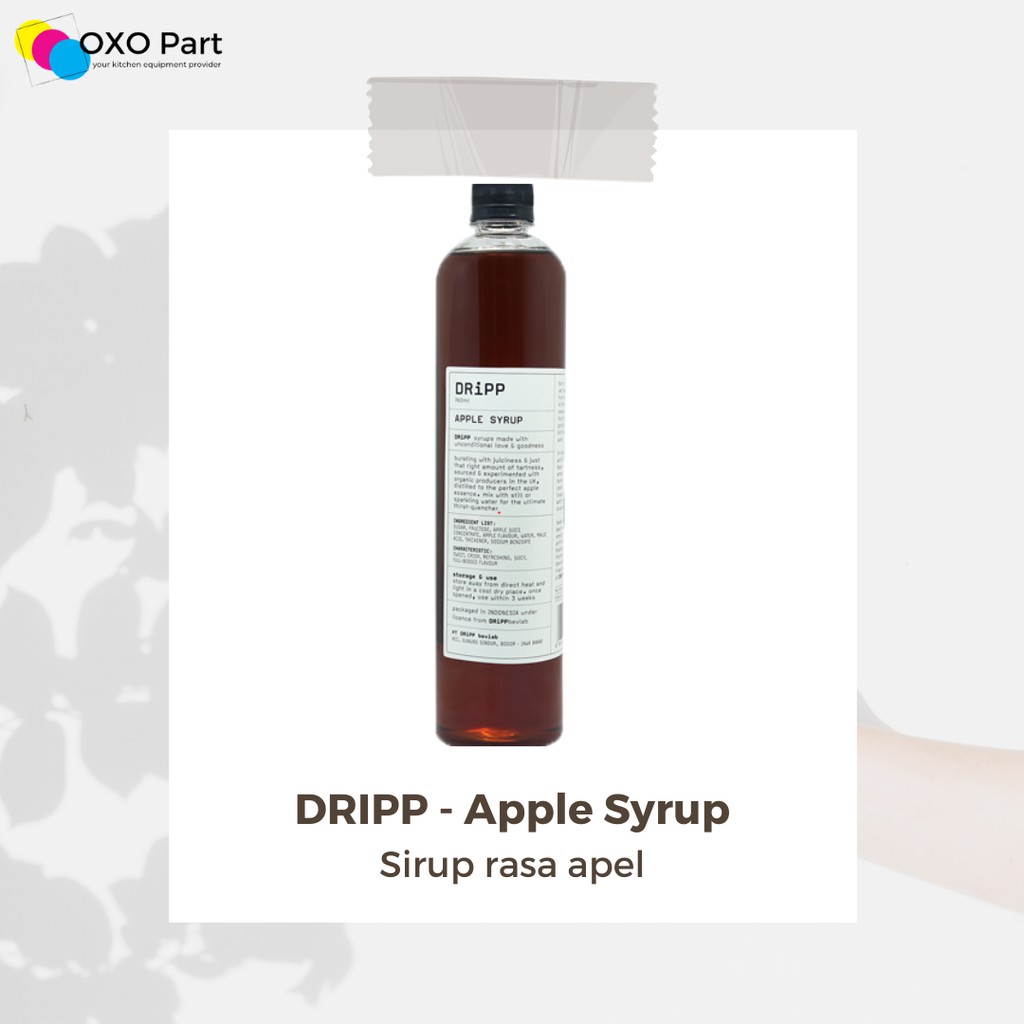 Jual Dripp Apple Syrup Sirup Apel Ml Shopee Indonesia