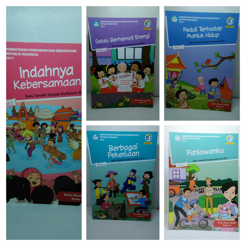 Jual Buku Paket Semester Kelas Sd Tema Dan Kemendikbud