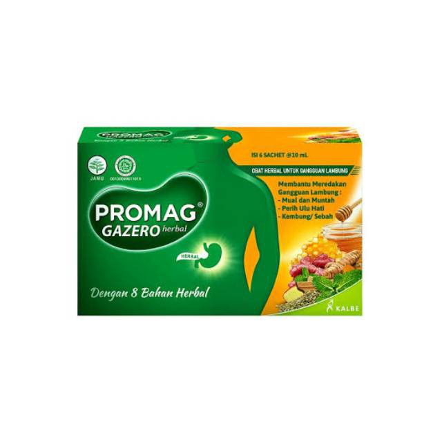 Jual PROMAG Herbal 1 Box Isi 6 Sachet 15 Ml Untuk Gangguan Lambung