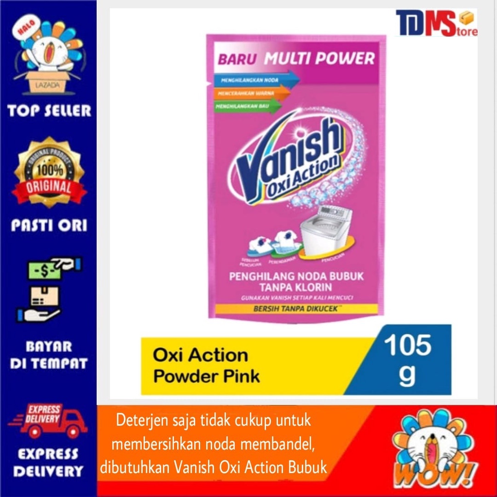 Jual Vanish Bubuk Oxi Action Refill 105gr Shopee Indonesia