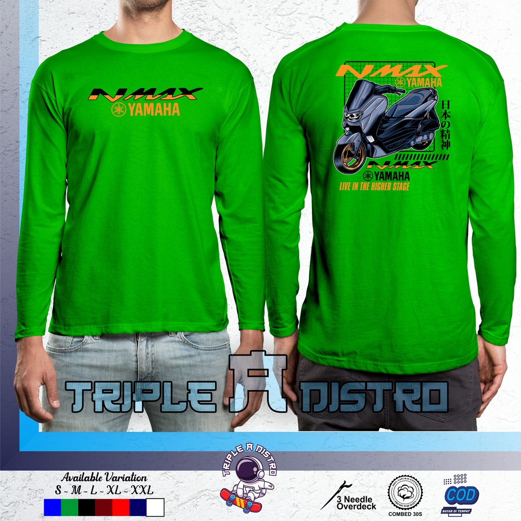 Jual Kaos Lengan Panjang Yamaha Nmax New Style Japan Mori Terbaru V2