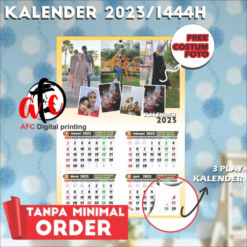 Jual Kalender Custom Foto Murah Shopee Indonesia