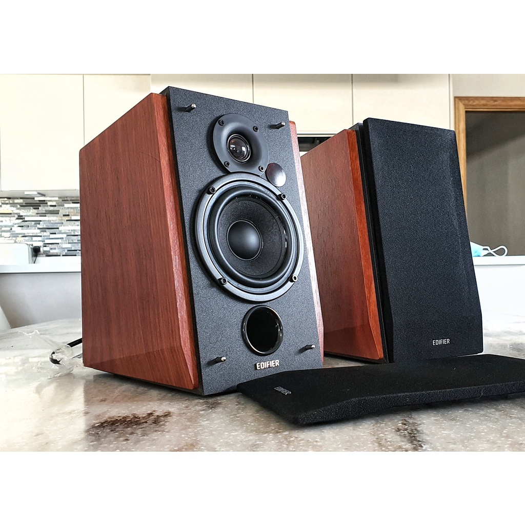 Jual Edifier R Bt Bluetooth Bookshelf Speakers Brown Shopee