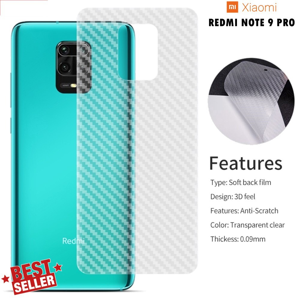 Jual GARSKIN Sticker Carbon Redmi Note 12 12C Note 12 Pro Note 9 Pro