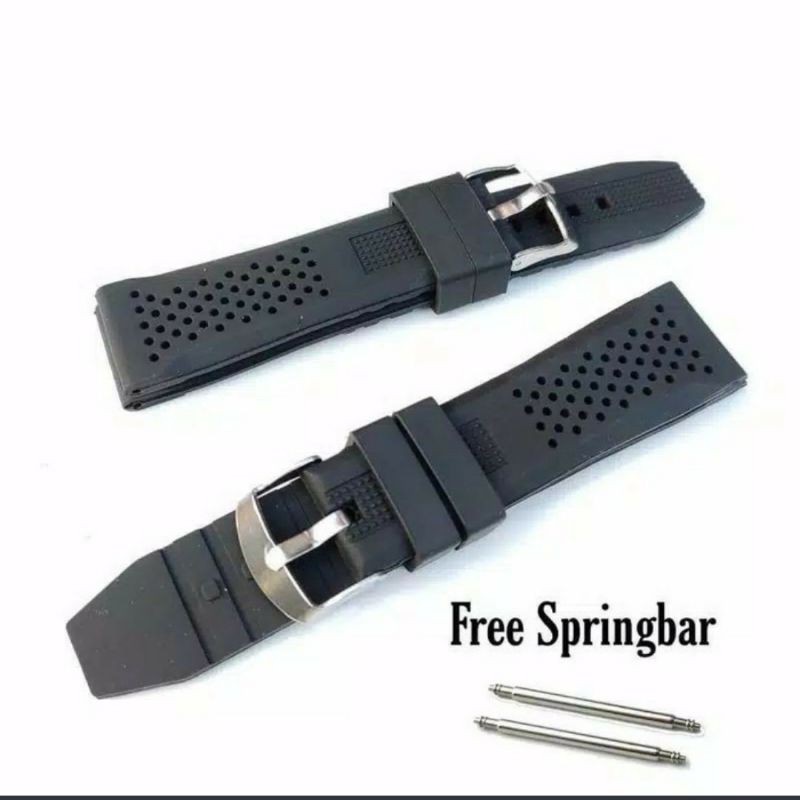 Jual Tali Jam Rubber Strap Fossil Universal Strap Tali Karet Mm