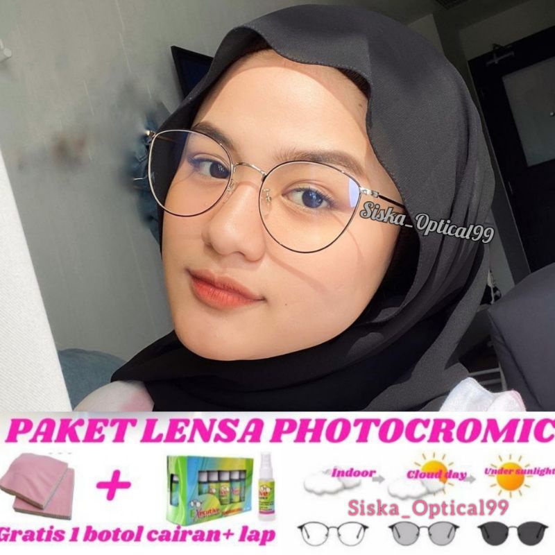 Jual Frame Kacamata Photocromic Wanita 6073 Kacamata Minus