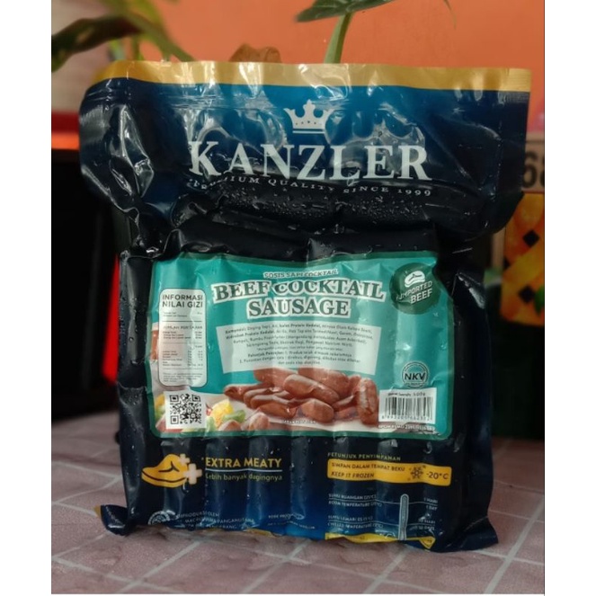 Jual Sosis Kanzler Beef Cocktail 500 Gr Shopee Indonesia