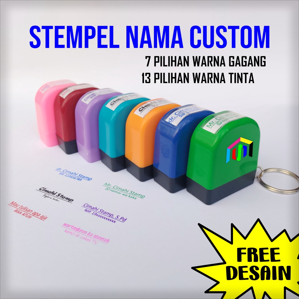 Jual Stempel Nama Dokter Gantungan Kunci X Cm Shopee Indonesia